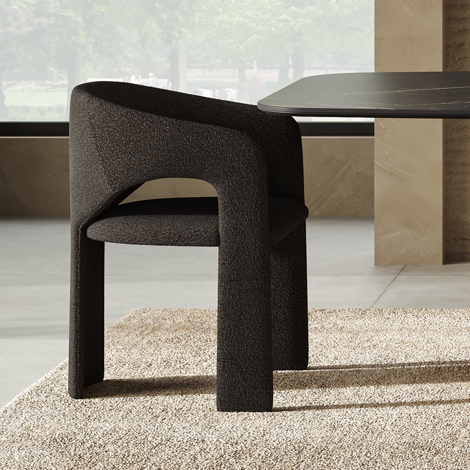 Shop Bite Dining Chair Black Boucle - Image 7